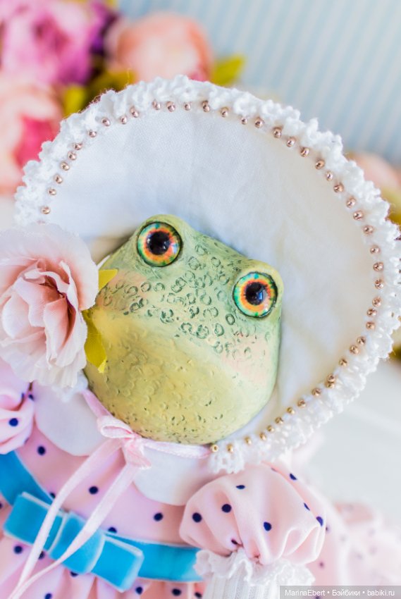 🐸 Лягушка Дороти 🐸 — Лепка авторских игрушек и папье (фото 4)