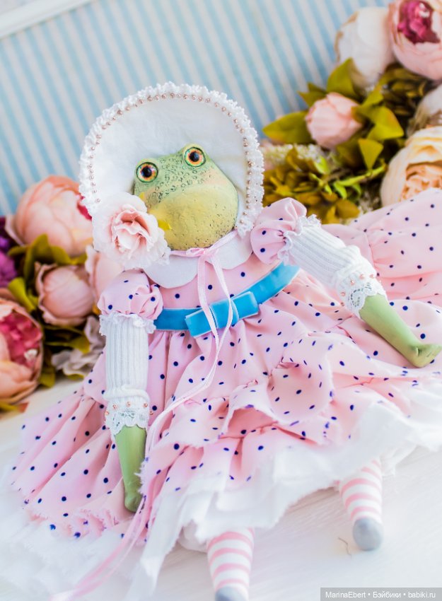 🐸 Лягушка Дороти 🐸 — Лепка авторских игрушек и папье (фото 6)
