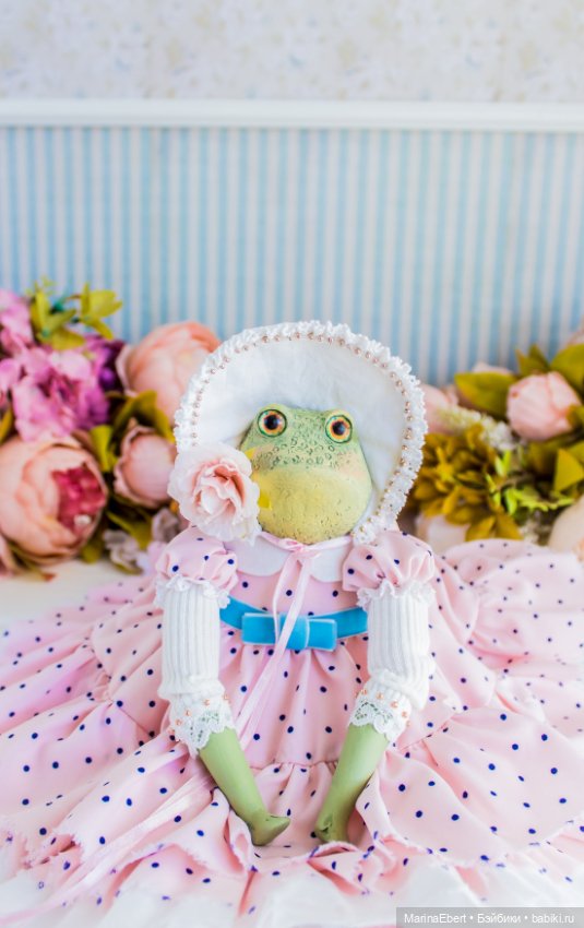 🐸 Лягушка Дороти 🐸 — Лепка авторских игрушек и папье (фото 10)