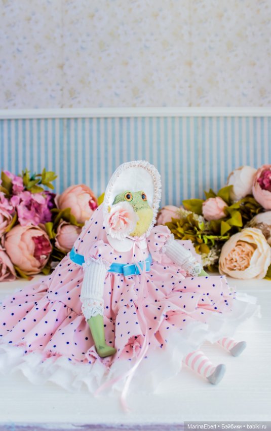 🐸 Лягушка Дороти 🐸 — Лепка авторских игрушек и папье (фото 9)