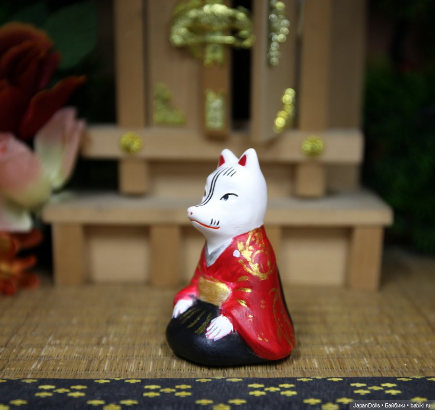 «Кицунэ с карпами» на мастер-классе выставки "Япония. Куклы, сказки и легенды" (фото 6)