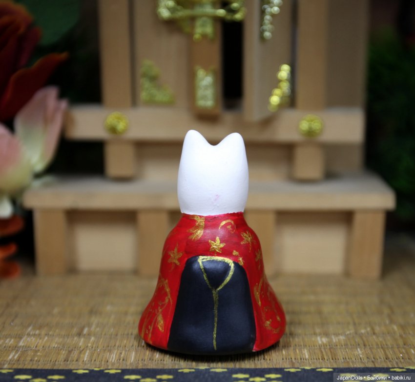 «Кицунэ с карпами» на мастер-классе выставки "Япония. Куклы, сказки и легенды" (фото 4)