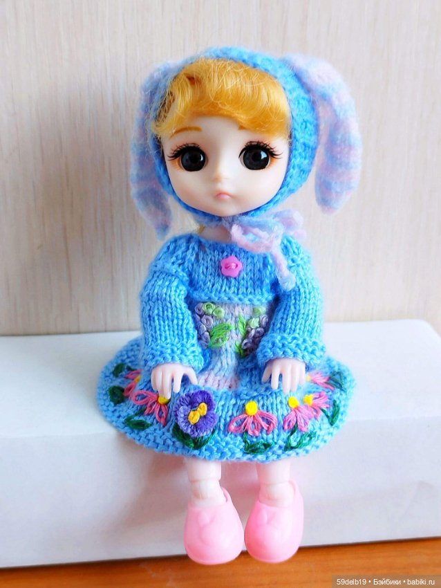 Комплект "ЗАЙКА" с вышивкой для баболиков 15-16 см (фото 8)