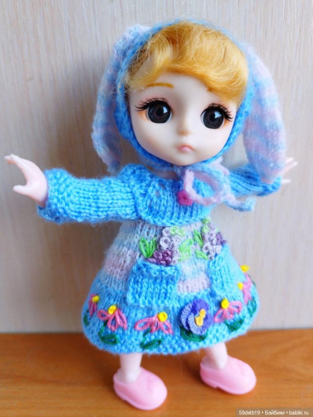 Комплект "ЗАЙКА" с вышивкой для баболиков 15-16 см (фото 4)