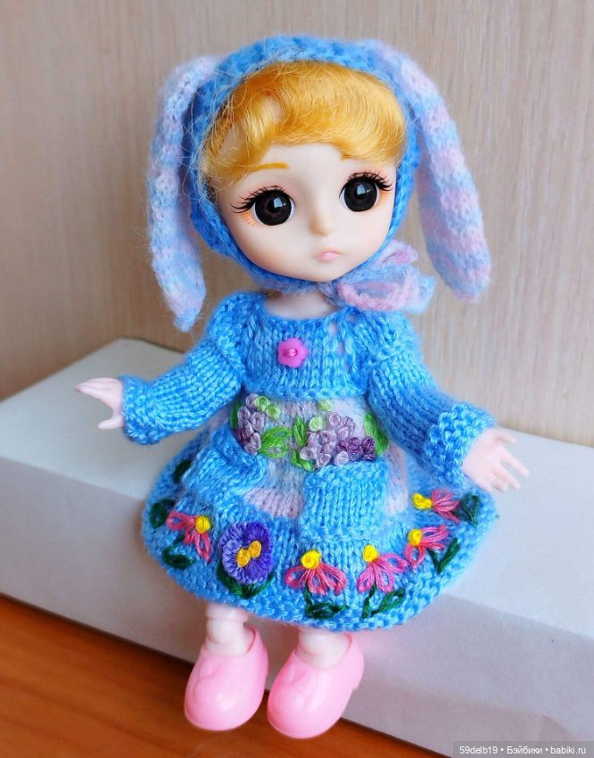 Комплект "ЗАЙКА" с вышивкой для баболиков 15-16 см (фото 7)