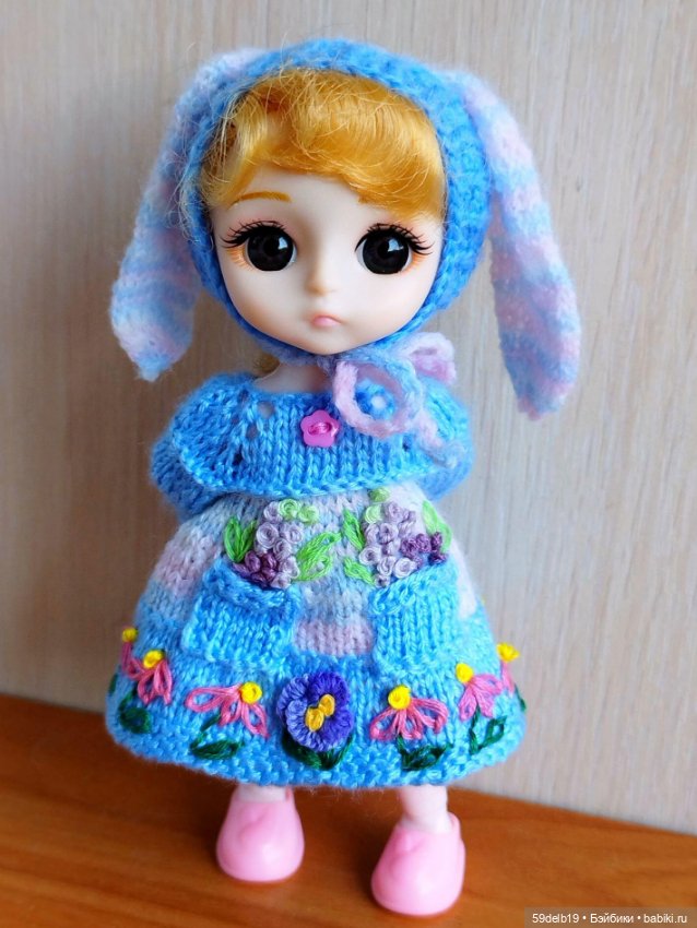 Комплект "ЗАЙКА" с вышивкой для баболиков 15-16 см (фото 2)