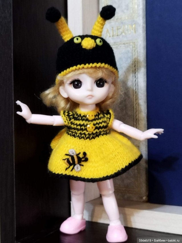 А пчёлочка златая 🐝🐝🐝🐝🐝 — Одежда и обувь для кукол своими руками: фото