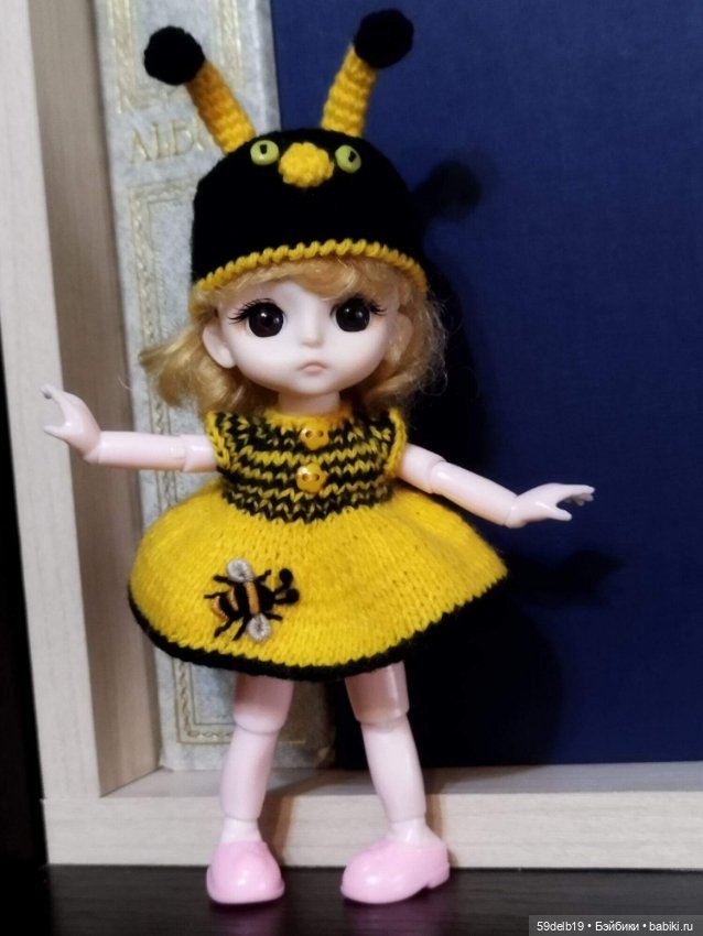 А пчёлочка златая 🐝🐝🐝🐝🐝 — Одежда и обувь для кукол своими руками: фото (фото 3)