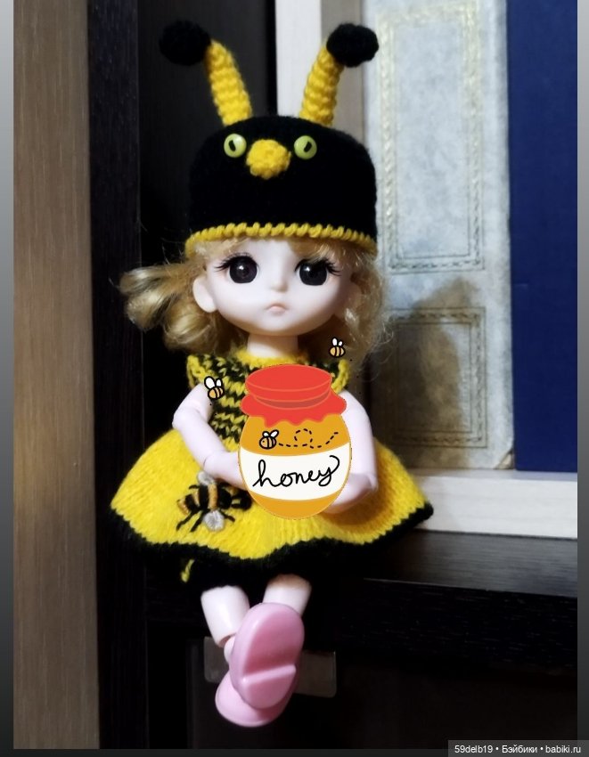 А пчёлочка златая 🐝🐝🐝🐝🐝 — Одежда и обувь для кукол своими руками: фото (фото 9)