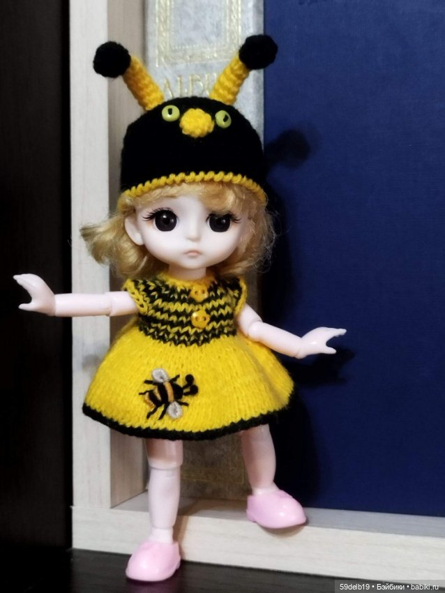 А пчёлочка златая 🐝🐝🐝🐝🐝 — Одежда и обувь для кукол своими руками: фото (фото 2)