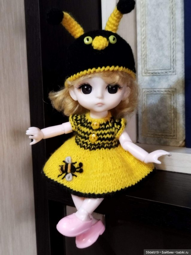 А пчёлочка златая 🐝🐝🐝🐝🐝 — Одежда и обувь для кукол своими руками: фото (фото 4)