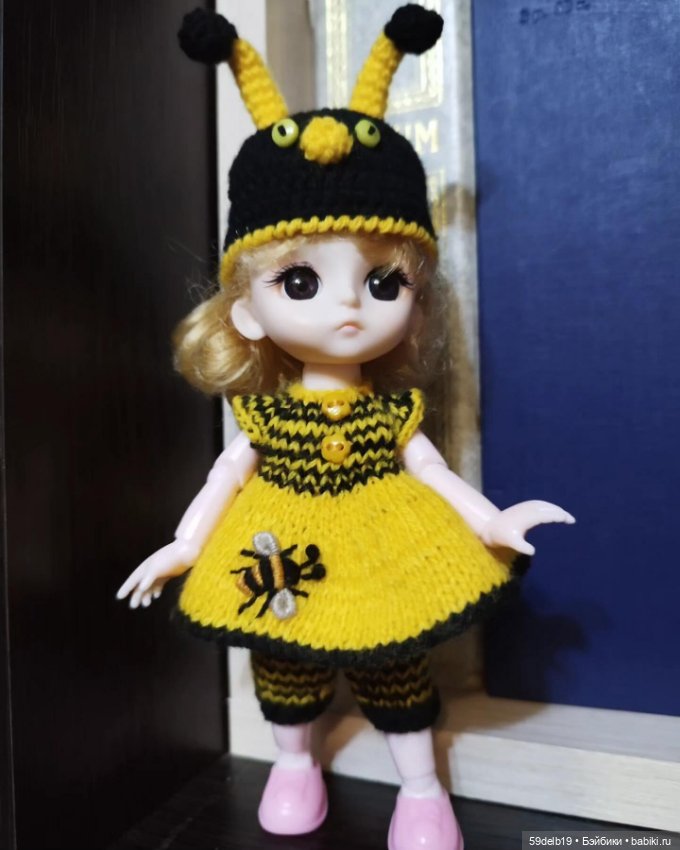 А пчёлочка златая 🐝🐝🐝🐝🐝 — Одежда и обувь для кукол своими руками: фото (фото 7)