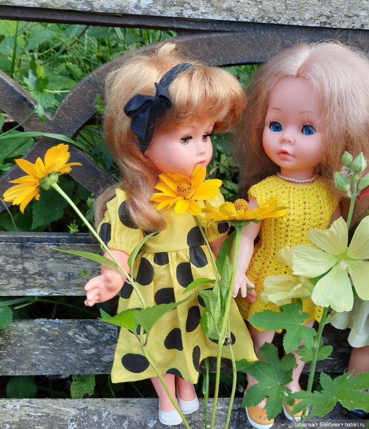 Сегодня жёлтая тема💛 — Винтажные куклы ГДР (Немки): Бигги