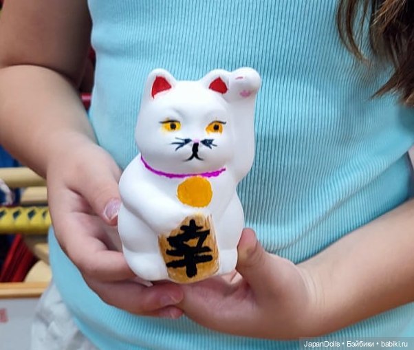 Два котика на мастер-классе выставки "Япония. Куклы, сказки и легенды"