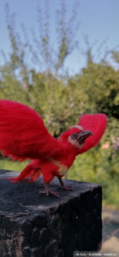 Летящий феникс — Авторские игрушки из разных материалов: синельная проволока