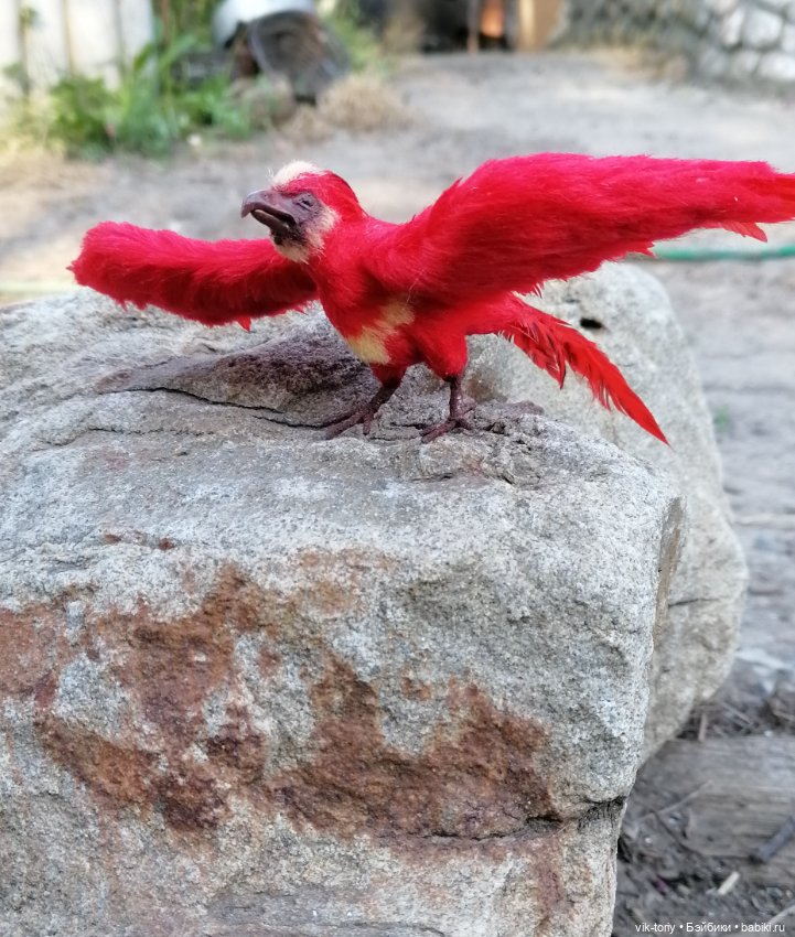 Летящий феникс — Авторские игрушки из разных материалов: синельная проволока