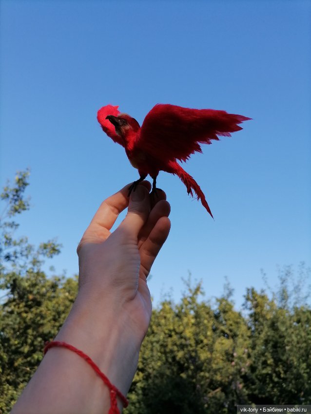 Летящий феникс — Авторские игрушки из разных материалов: синельная проволока (фото 6)