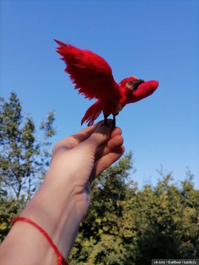 Летящий феникс — Авторские игрушки из разных материалов: синельная проволока (фото 8)