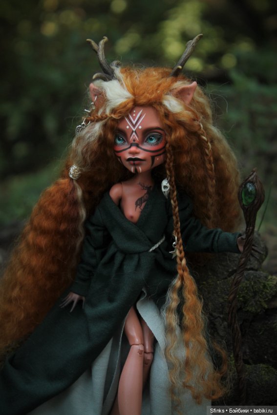 Лесной дух — ООАК Monster High и Ever After High: репейнт