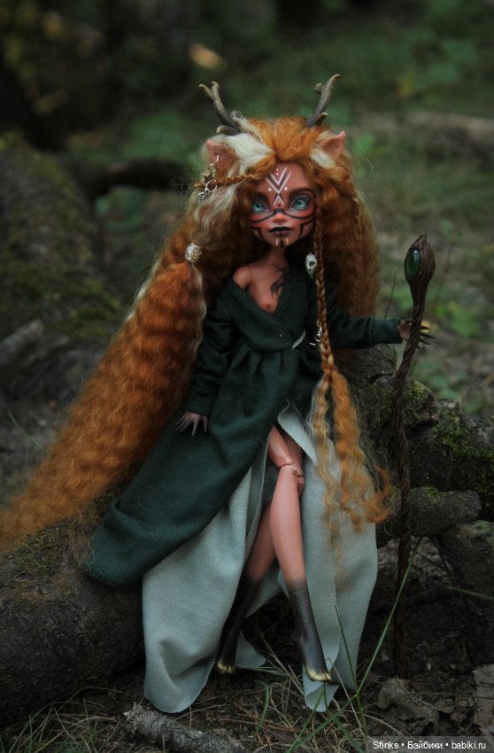 Лесной дух — ООАК Monster High и Ever After High: репейнт (фото 7)