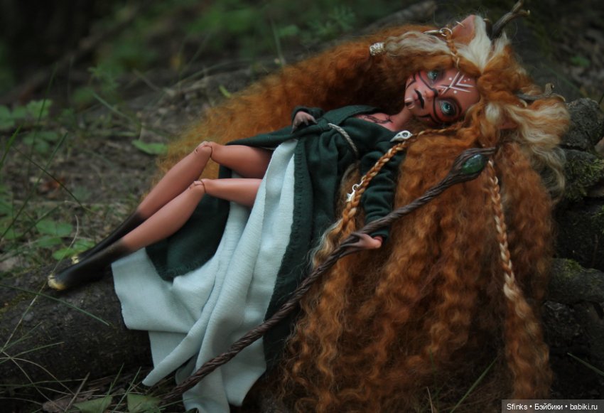 Лесной дух — ООАК Monster High и Ever After High: репейнт