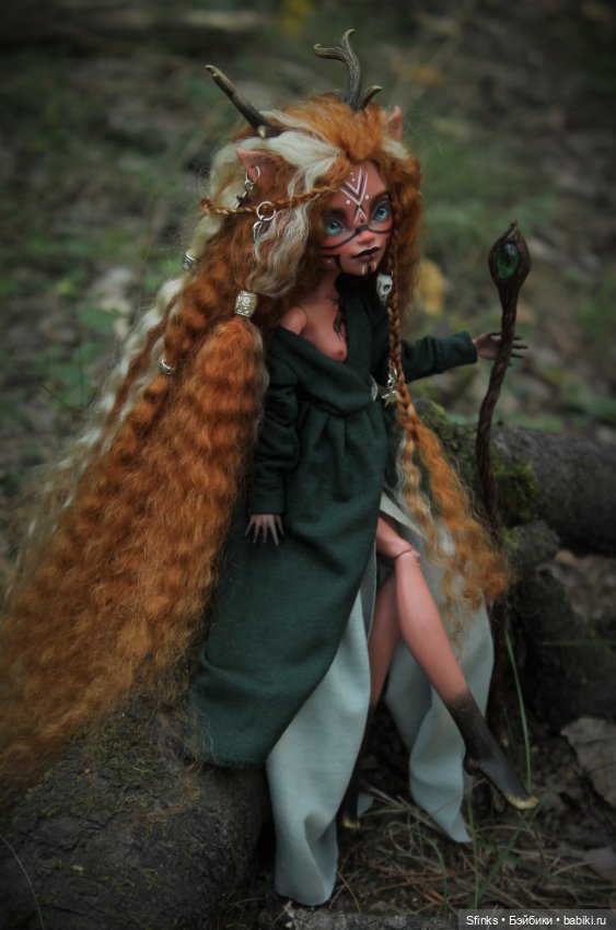 Лесной дух — ООАК Monster High и Ever After High: репейнт (фото 9)