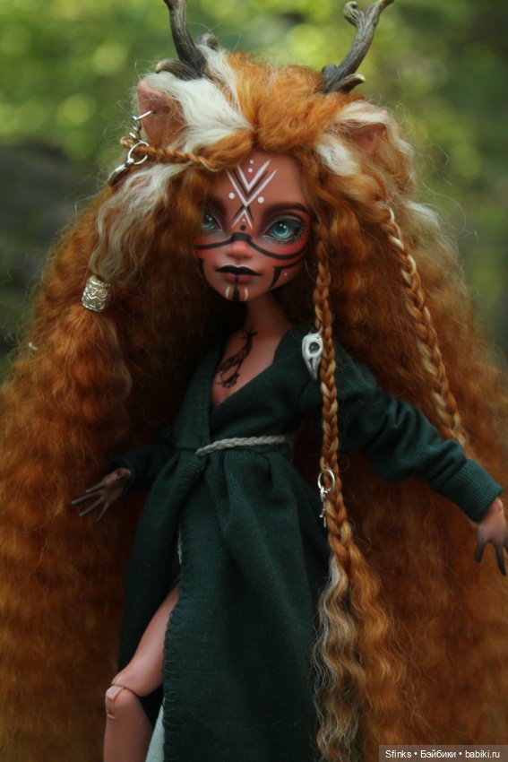 Лесной дух — ООАК Monster High и Ever After High: репейнт