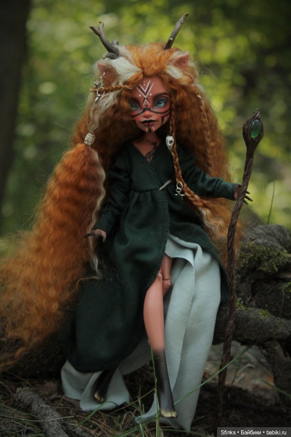 Лесной дух — ООАК Monster High и Ever After High: репейнт (фото 5)