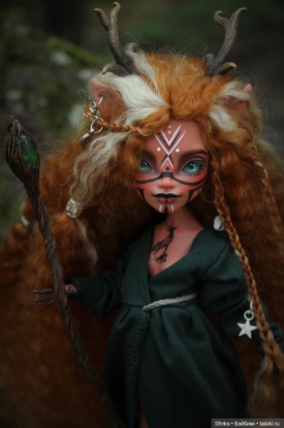 Лесной дух — ООАК Monster High и Ever After High: репейнт