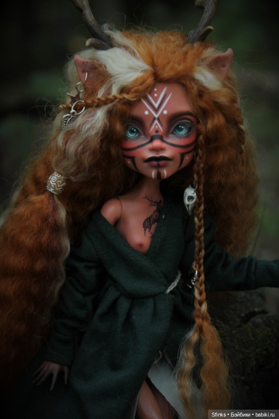 Лесной дух — ООАК Monster High и Ever After High: репейнт (фото 8)