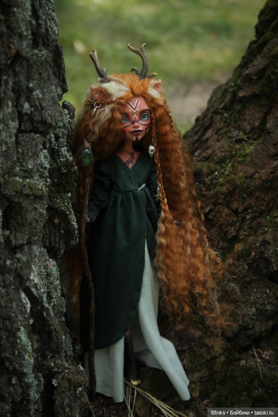 Лесной дух — ООАК Monster High и Ever After High: репейнт (фото 4)