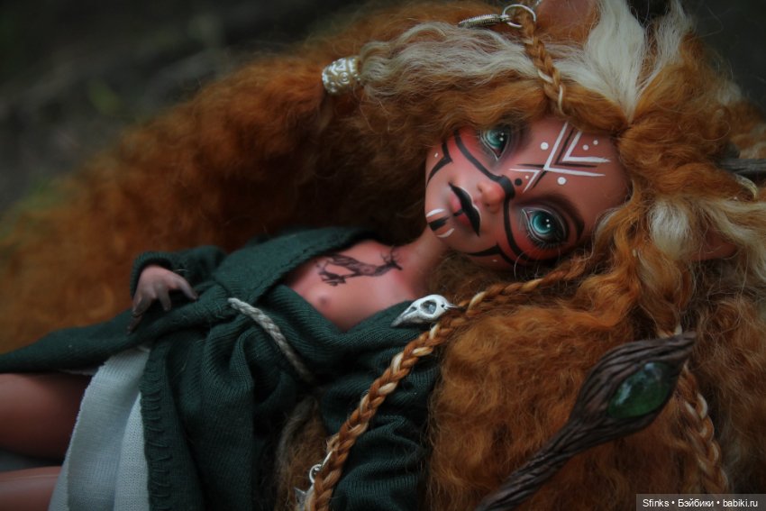 Лесной дух — ООАК Monster High и Ever After High: репейнт