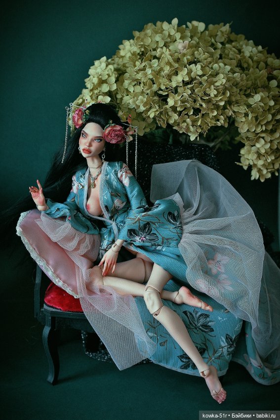 Юнлань в голубом — Авторские шарнирные куклы своими руками: лепка (фото 6)