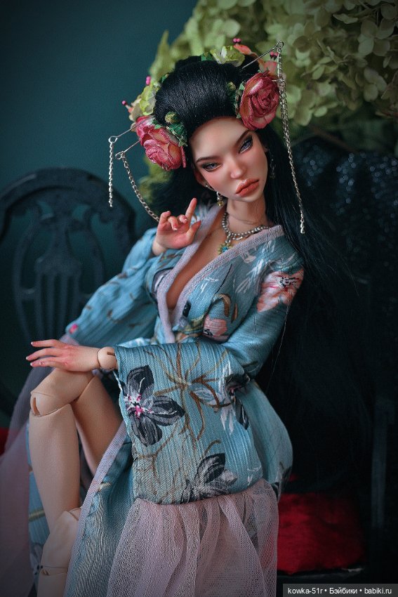 Юнлань в голубом — Авторские шарнирные куклы своими руками: лепка (фото 10)