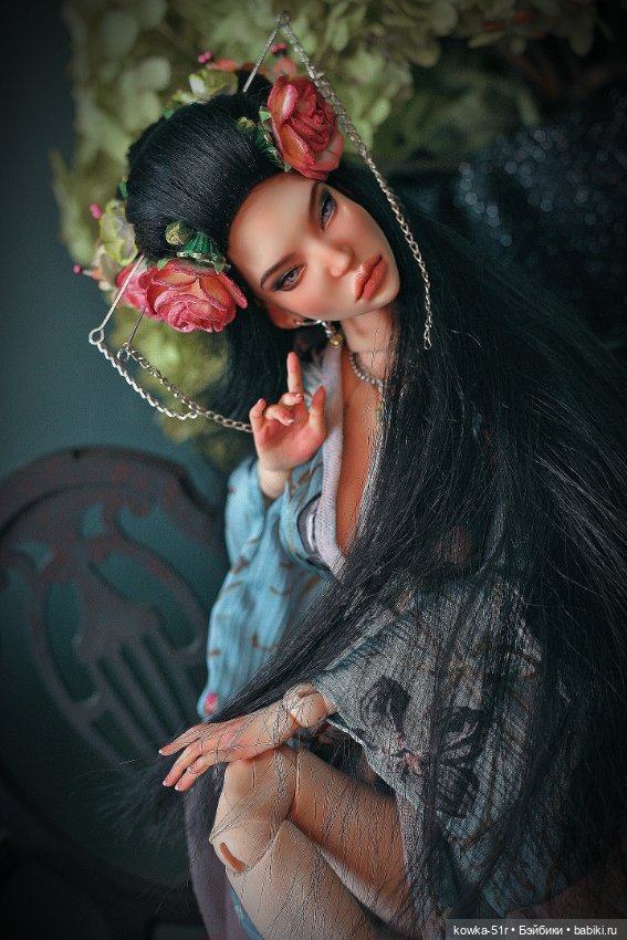 Юнлань в голубом — Авторские шарнирные куклы своими руками: лепка (фото 7)