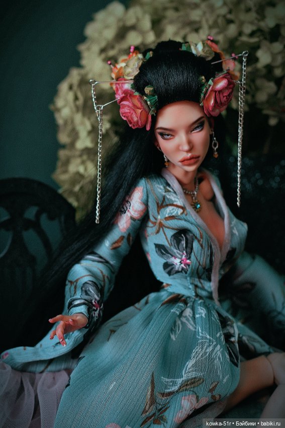 Юнлань в голубом — Авторские шарнирные куклы своими руками: лепка