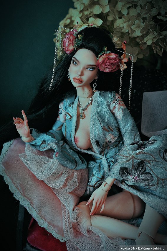 Юнлань в голубом — Авторские шарнирные куклы своими руками: лепка (фото 5)