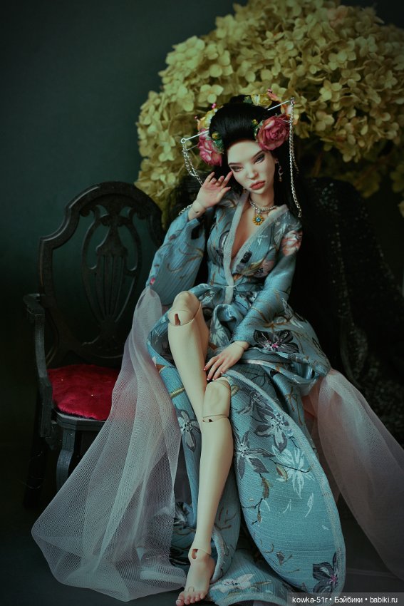 Юнлань в голубом — Авторские шарнирные куклы своими руками: лепка