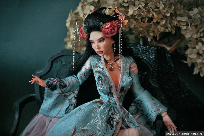 Юнлань в голубом — Авторские шарнирные куклы своими руками: лепка