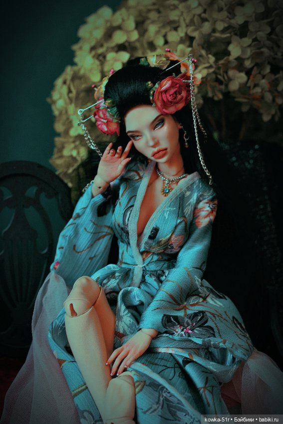 Юнлань в голубом — Авторские шарнирные куклы своими руками: лепка