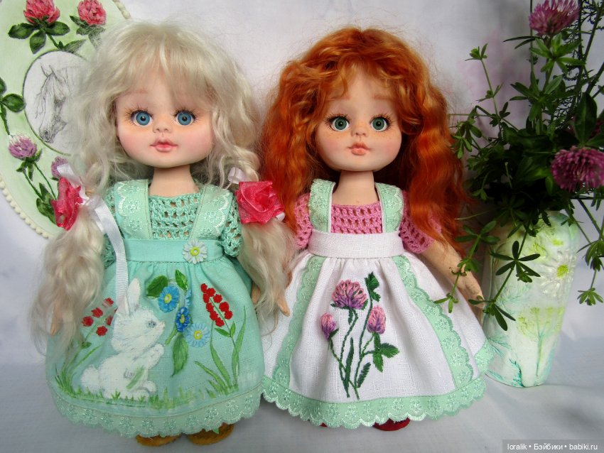 Сестрицы из лоскутка ситца 4. Солнечный денёк - Продолжаю "колдовать" над текстильными куколками (фото 10)