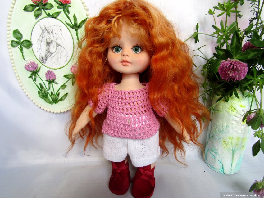 Сестрицы из лоскутка ситца 4. Солнечный денёк - Продолжаю "колдовать" над текстильными куколками (фото 4)