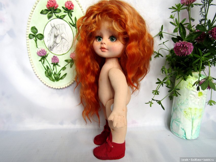 Сестрицы из лоскутка ситца 4. Солнечный денёк - Продолжаю "колдовать" над текстильными куколками (фото 9)