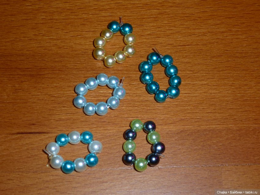 Браслеты на резинке из 9-ти бусин для кукол Paola Reina mini 21 см (фото 7)