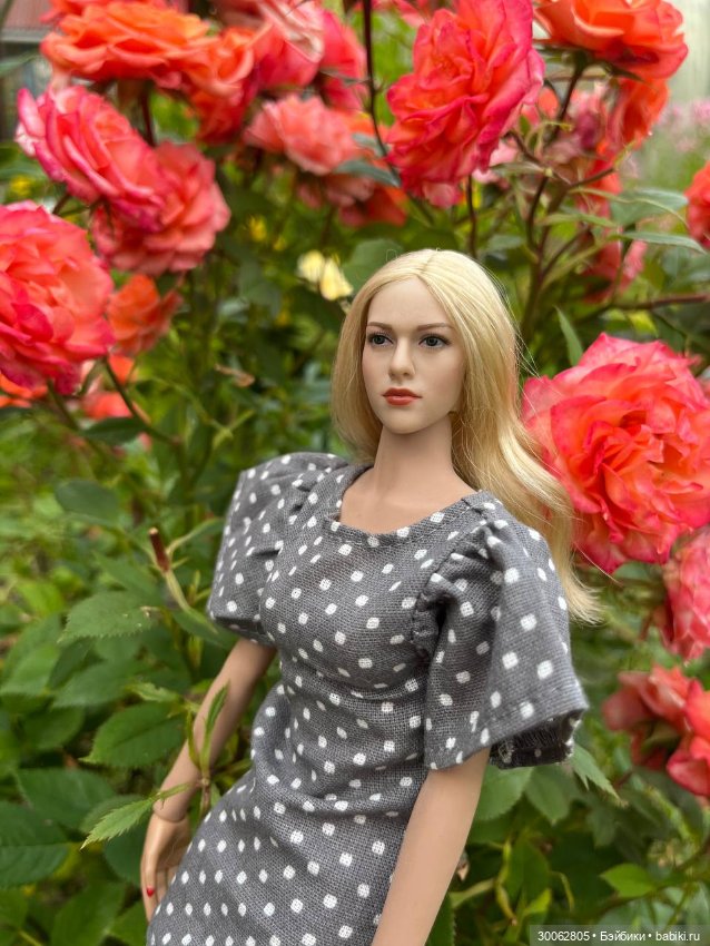 Блондинка в цветах — Куклы Phicen (TBLeague/Фицен): бесшовные тела