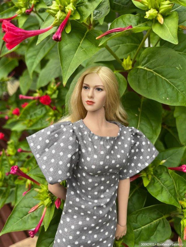 Блондинка в цветах — Куклы Phicen (TBLeague/Фицен): бесшовные тела