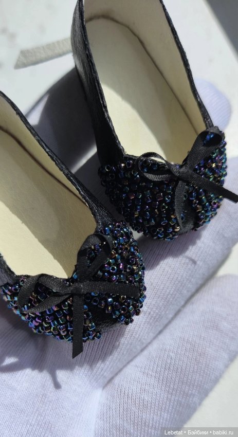 Последняя обувь для Паола Рейна .Бисерные туфельки (фото 8)