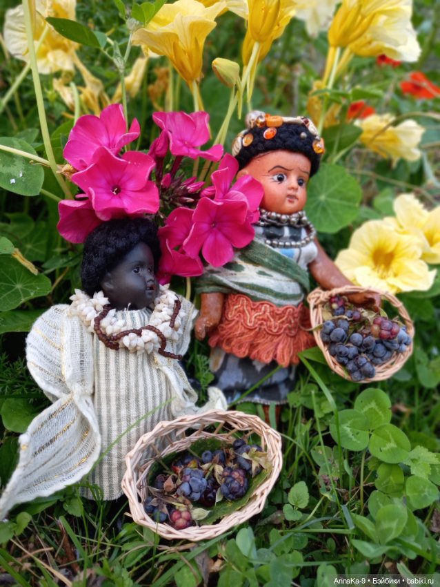 Яркие куклы ориенталы — Антикварные куклы Mignonette (Миньонетта): карманные (фото 2)