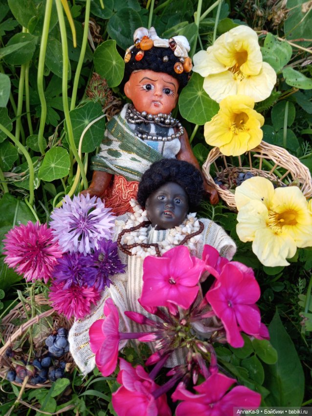 Яркие куклы ориенталы — Антикварные куклы Mignonette (Миньонетта): карманные (фото 3)