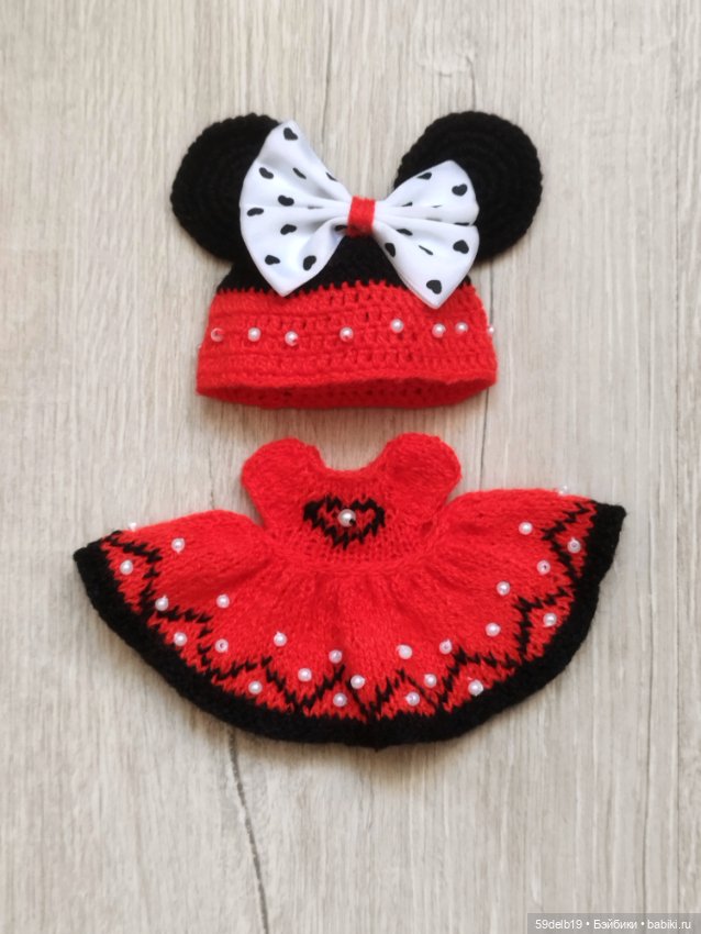 Платье в стиле Мини Маус для шарнирки ростом 15-16 см (фото 7)